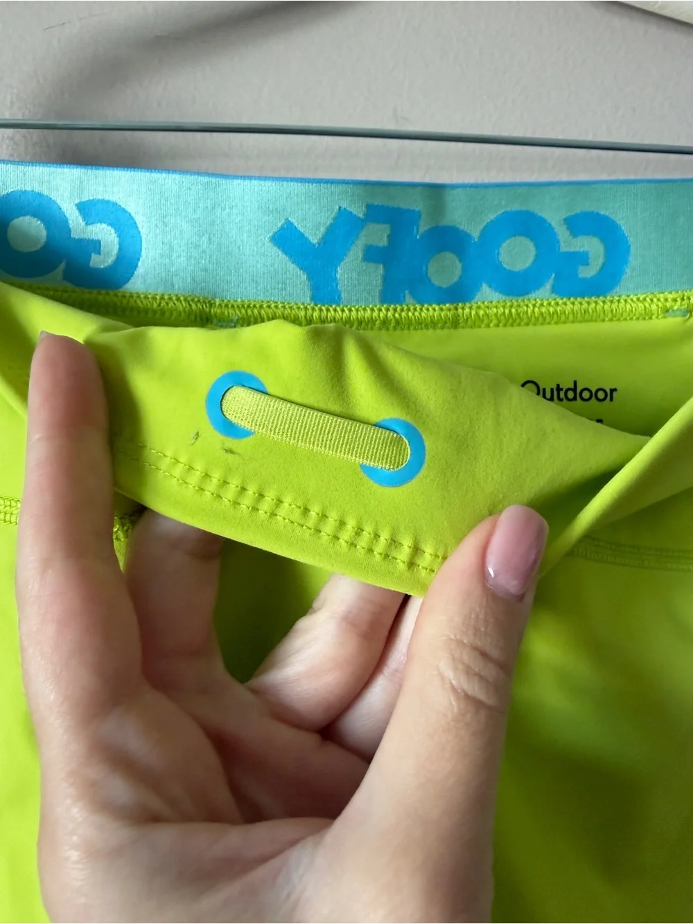 Disney x Outdoor Voices running biking shorts neon green XXL
